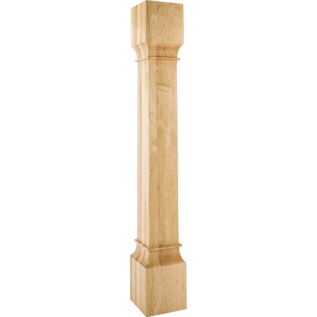 HARDWARE RESOURCES 6" Wx6"Dx42"H Hard Maple Square Post P35-6-42-HMP